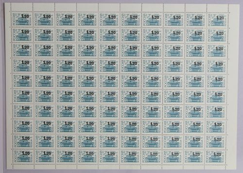 Russland 739 postfrisch als kompletter 100er Bogen ungefaltet #IC420