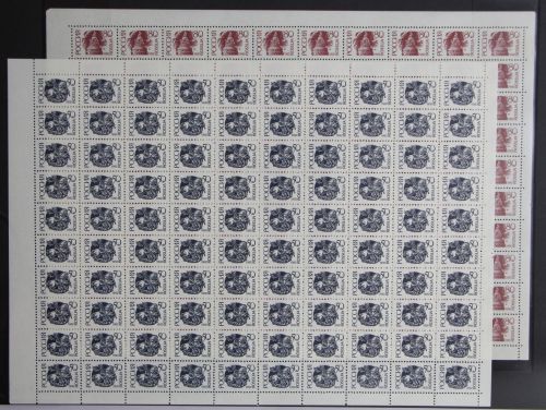 Russland 261w-262w postfrisch als kompletter 100er Bogensatz ungefaltet #IC434