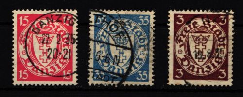 Danzig 214-216 gestempelt #IC568