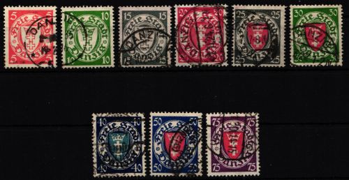 Danzig 193-201 gestempelt #IC540