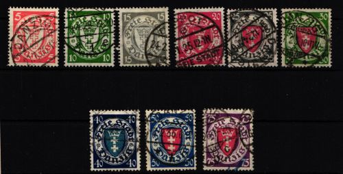 Danzig 193-201 gestempelt #IC545