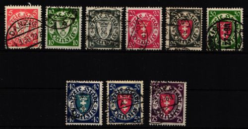 Danzig 193-201 gestempelt #IC546