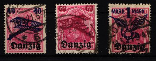 Danzig 50-52 gestempelt geprüft Infla Berlin #HN245
