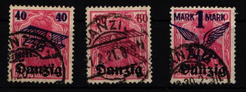 Danzig 50-52 gestempelt geprüft Infla Berlin #HN246