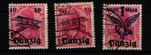 Danzig 50-52 gestempelt bewertet als Gefälligkeit #HN247