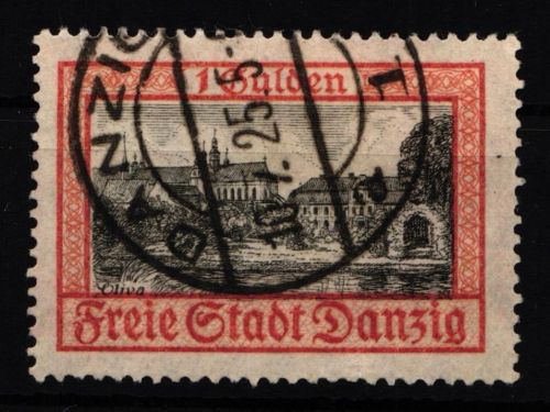 Danzig 212 a gestempelt