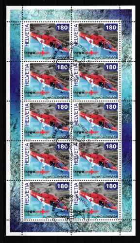 Schweiz 1784 gestempelt Kleinbogen 50 Jahre REGA #HY855