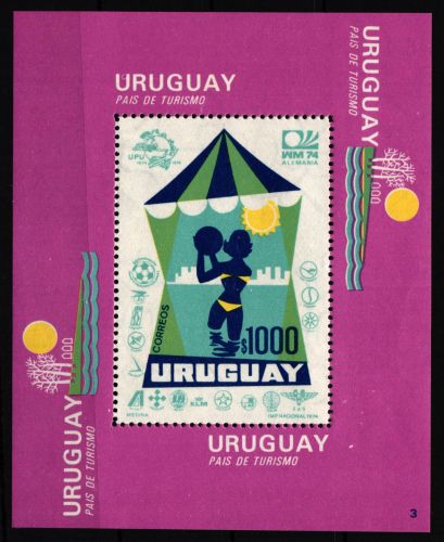 Uruguay Block 20 postfrisch #IE008