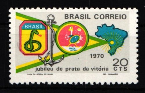 Brasilien 1266 ohne Gummi wie verausgabt #IE154