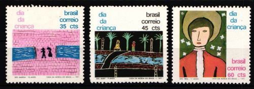 Brasilien 1294-1296 ohne Gummi wie verausgabt #IE173