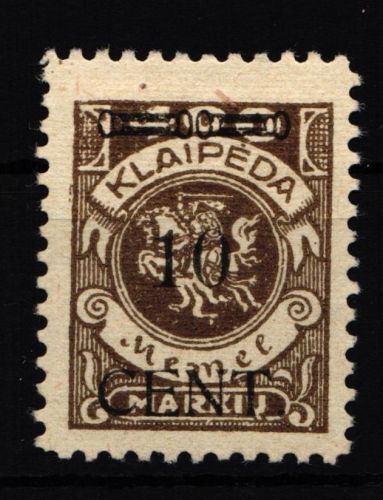 Memel 181V mit Falz geprüft Petersen BPP #IE317