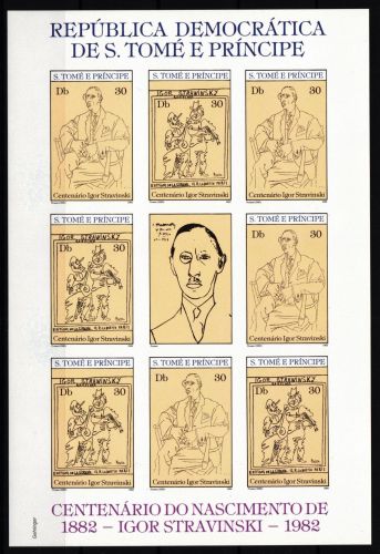 Sao Tome e Principe 771-772 B postfrisch als ZD-Bogen #HR503