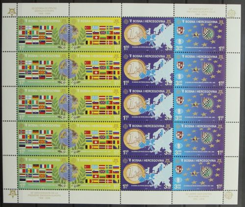 Bosnien Herzegowina 419-422 A postfrisch als ZD-Bogen #HR594