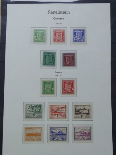Besetzte Gebiete WK II Kanalinseln Guernsey + Jersey kpl postfrisch #IJ403