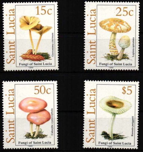St. Lucia 948-951 postfrisch Pilze #HQ478