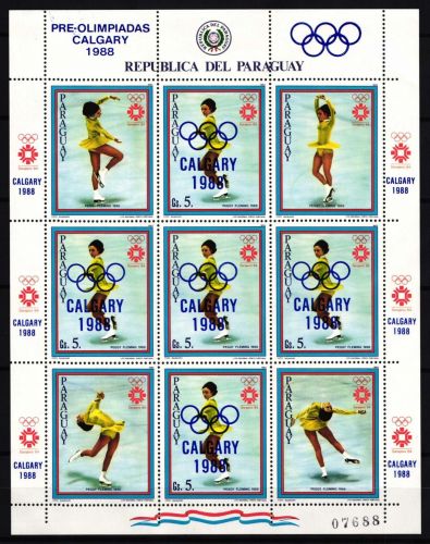 Paraguay 4001 postfrisch Kleinbogen / Olympische Spiele #HQ503