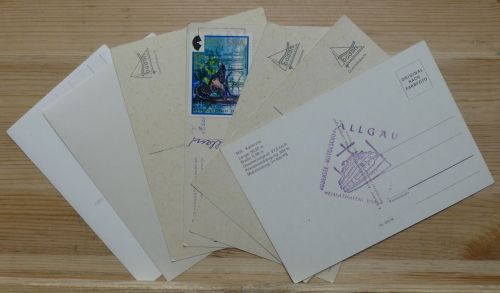 Lot Schiffspost auf Postkarte 7 Karten mit Schiffemotiven #ID836
