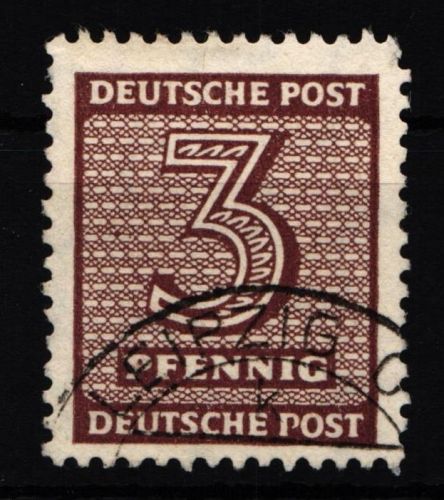 SBZ 126 PF I gestempelt offenes P in Post #ID634