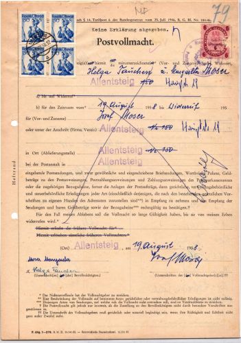Österreich 916 auf Postvollmacht #ID746