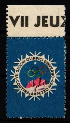 Italien postfrisch Vignette Oberrand Olympische Winterspiele 1956 #IE511