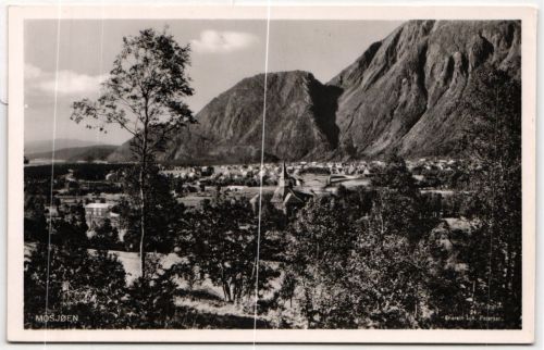 AK Mosjøen Stadtansicht ungebraucht #PN165