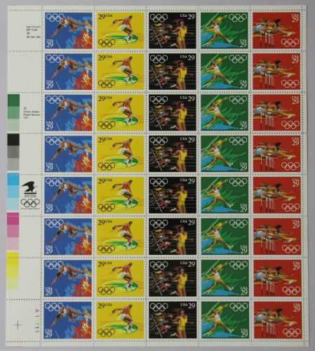USA 2155-2159 postfrisch Zd-Bogen Olympische Sommerspiele Barcelona #IB299
