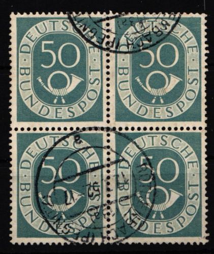 BRD 134 gestempelt 4er Block #IA328