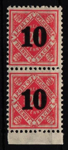 Württemberg Dienst 186 postfrisch