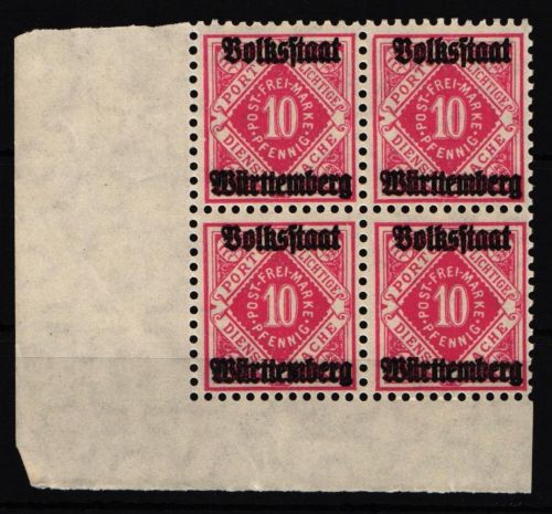 Württemberg Dienst 138 postfrisch