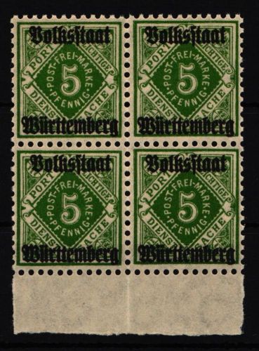 Württemberg Dienst 136 postfrisch