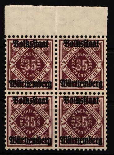 Württemberg Dienst 142 postfrisch