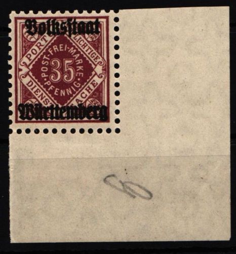 Württemberg Dienst 142 postfrisch