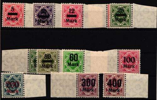 Württemberg Dienst 159-170 postfrisch
