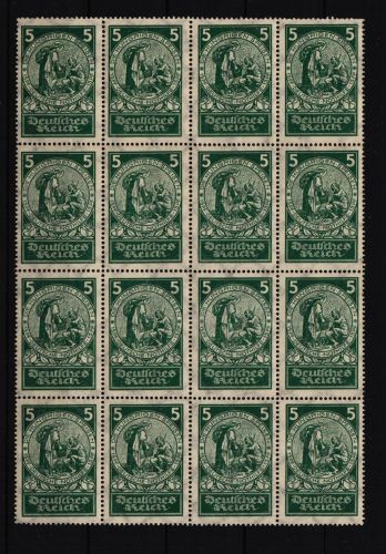 Deutsches Reich 351 postfrisch 16er Block #IL063