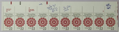 USA 1934 postfrisch Zehnerstreifen Arabeske #IB545
