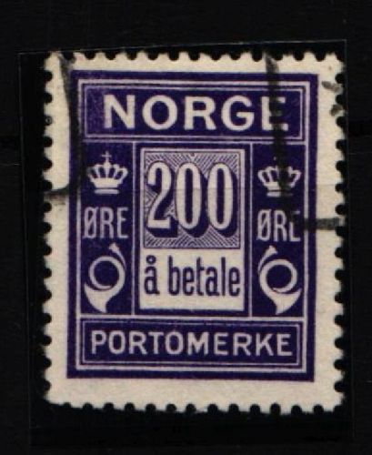 Norwegen Porto P 12 gestempelt