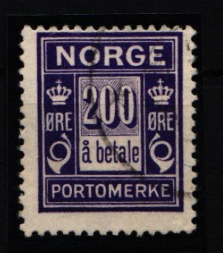 Norwegen Porto P 12 gestempelt #IF727