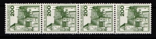 BRD Bund 920 A I R postfrisch 4er Streifen mit Nummer Rollenmarke #IF804