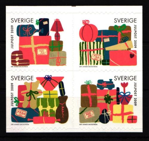 Schweden 2725-2728 postfrisch Viererblock Weihnachten #IJ999