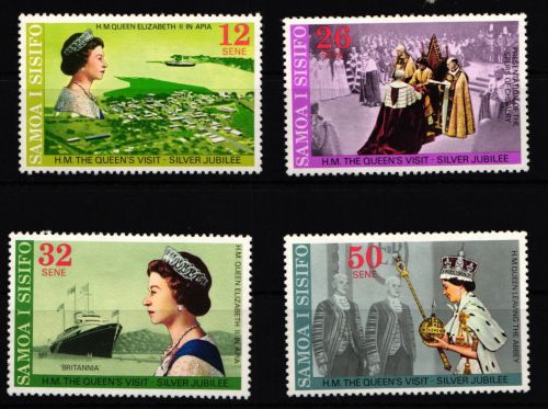 Samoa 346-349 postfrisch 25 Jahre Regentschaft Königin Elisabeth II. #IJ721