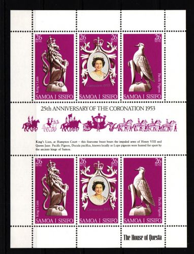 Samoa 372-374 postfrisch Kleinbogen Königin Elisabeth II. #IJ728