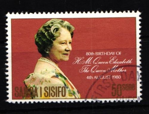 Samoa 434 postfrisch Königinmutter Elisabeth #IJ737