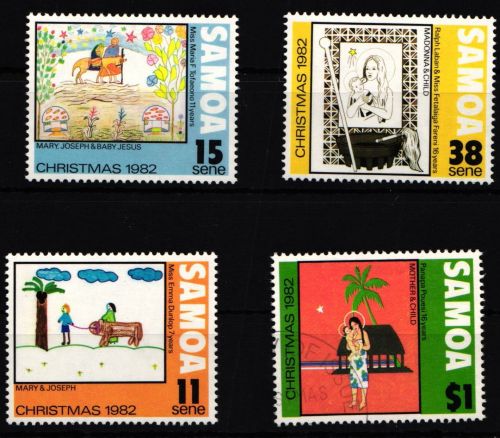 Samoa 490-493 postfrisch Weihnachten #IJ751