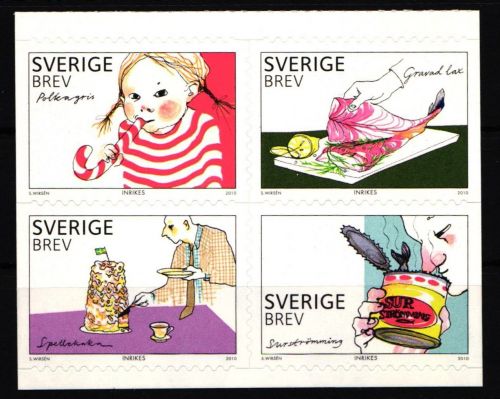 Schweden 2775-2778 postfrisch Viererblock Schwedische Delikatessen #IK582