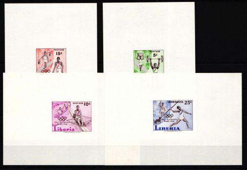 Liberia 552B-555B postfrisch als Epreuve de Luxe #IA975