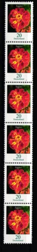 BRD Bund 2471 y R 6 postfrisch Nummer 350 Rollenmarke #IO248