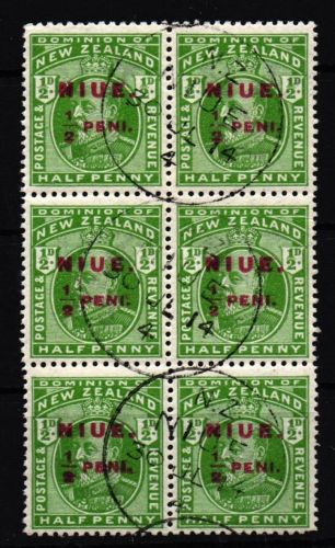 Niue 2 gestempelt als 6er Block #IG049