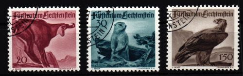 Liechtenstein 253-255 gestempelt