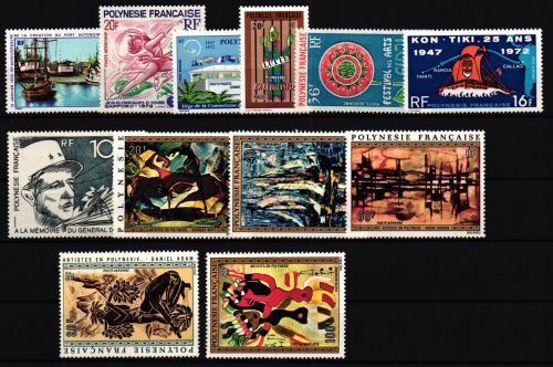 franz. Polynesien Jahrgang 1972 postfrisch #IG272