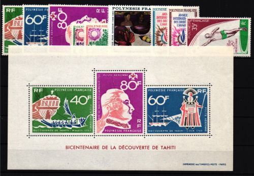 franz. Polynesien Jahrgang 1968 postfrisch
